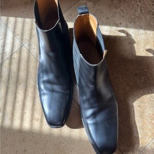 Magnanni Black Leather Chukka Boots